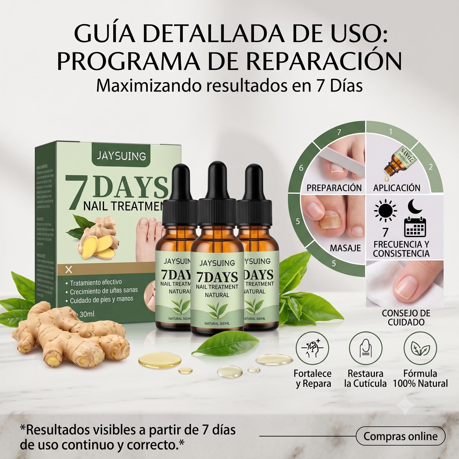 Tratamiento para Uñas 7 Days | Uñas Más Fuertes y Saludables