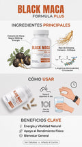 Maca Negra Orgánica – Energía, Rendimiento y Vitalidad Natural 90 Capsulas