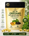 Oil of Oregano 6,000 mg con Aceite de Semilla Negra | 90 Cápsulas Blandas