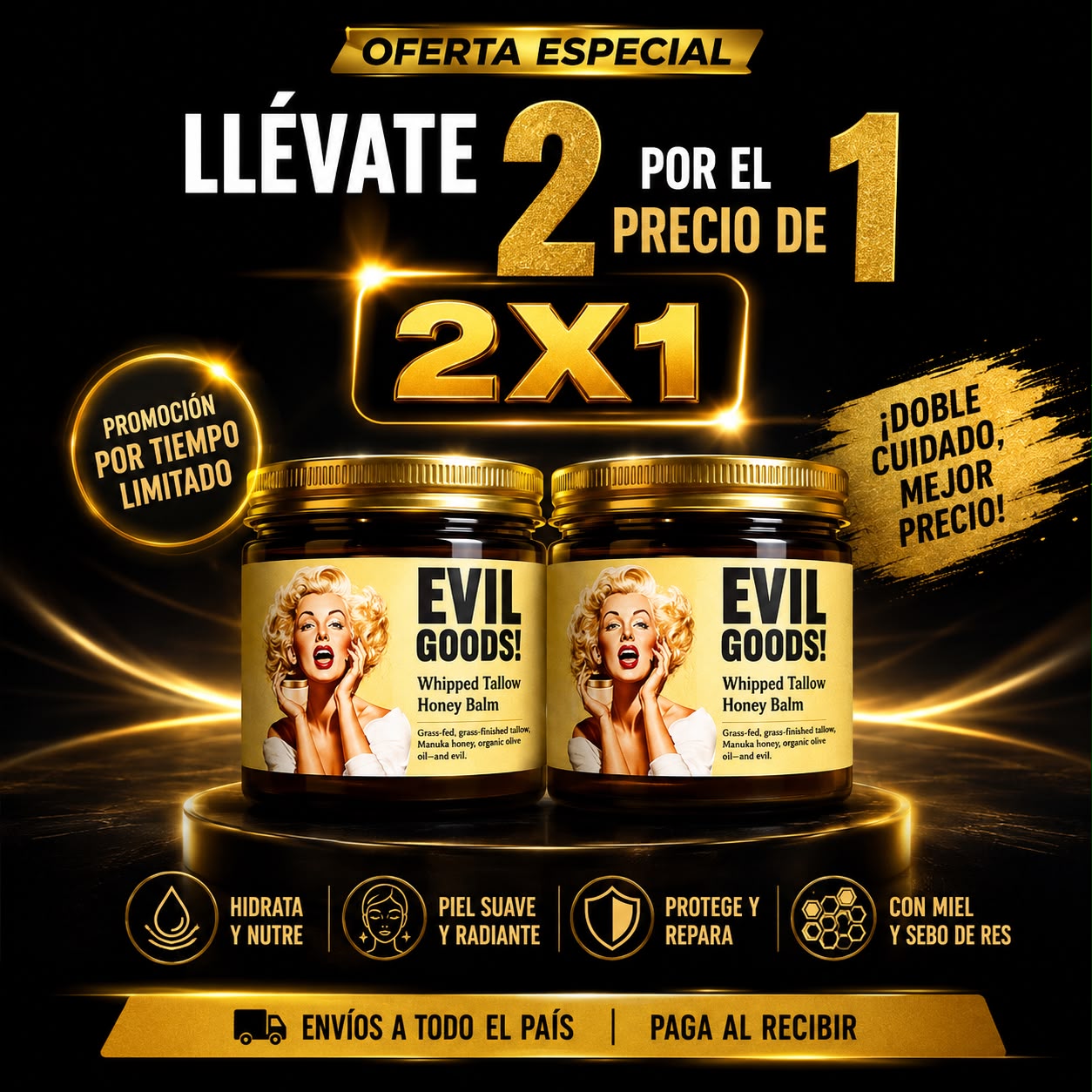 2X1 EVIL GOODS - Sevo de Res CITRUS ORIG