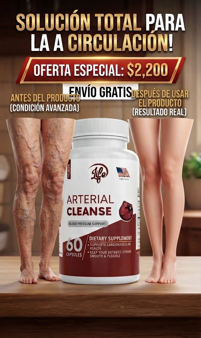 ARTERIAL CLEANSE 60 CÁPSULAS | Apoyo para la Salud Cardiovascular y la Circulación ❤️